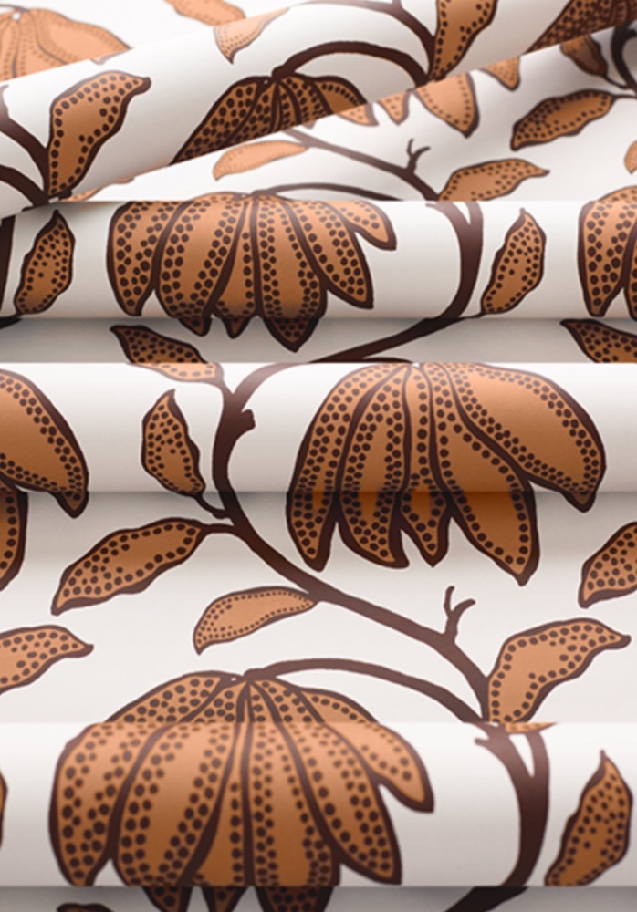 Thibaut Desert Flower Linen in Ochre